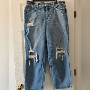 Old Navy Distressed Blue Jeans